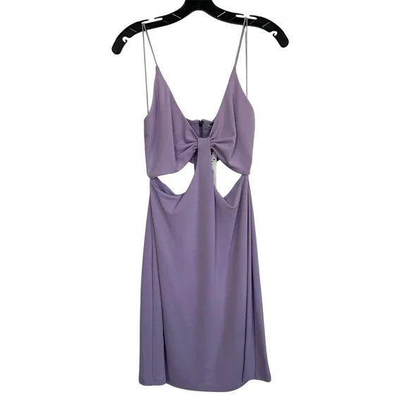 Alice + Olivia Havana Sleeveless Cut Out Mini Dress in Lavender NWT - Picture 5 of 9